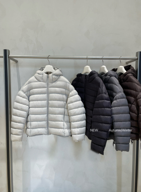 正版JVV SISTER欧货连帽95白鸭绒排骨羽绒服女冬季新款百搭外套潮
