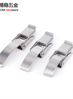 不锈钢机箱设备文件门柜五金工业长勾板勾搭扣工具扣锁具CCM-300