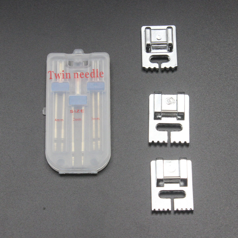 多功能缝纫机2/3/4MM毫米双针 适用压脚5沟7沟9沟细塔克 压脚组合|ruв категории жизнь прибор, жизнь бытовой арматура, швейная машина фитинги - от Buy2taobao.com для оказания профессиональной услуги покупки агента Taobao