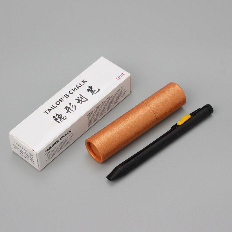 白色划笔裁缝制衣工具可伸缩换笔芯隐形划粉笔高温消失画粉包邮