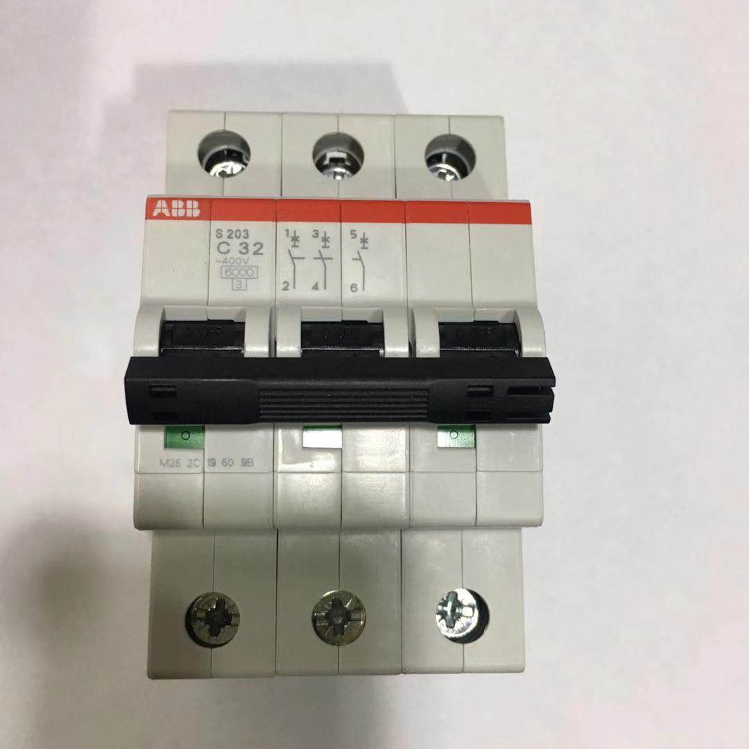 abb空开s201s202s203s204c32c63a订货号10113660c型d型小型断路器