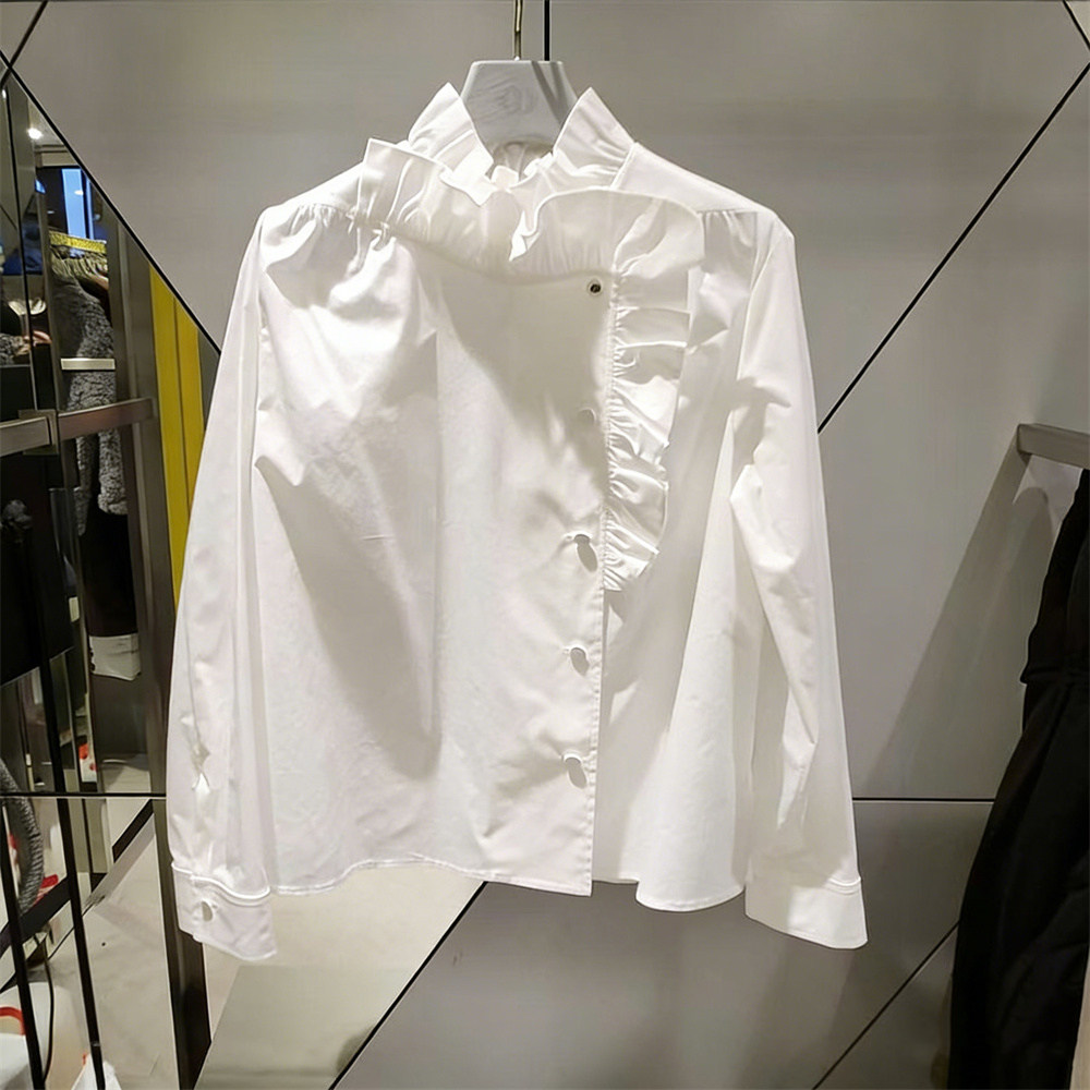 休闲风白色翻领衬衫女短袖修身拼接减龄气质上衣,女装/女士精品,衬衫,淘宝优惠券,粉丝福利购,淘宝优惠卷