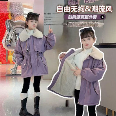 加入加厚秋冬连帽收腰派克服外套