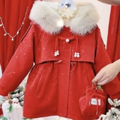 送包包女童2026新款 洋气女大童外套儿童加绒加厚上衣潮 棉服秋冬装