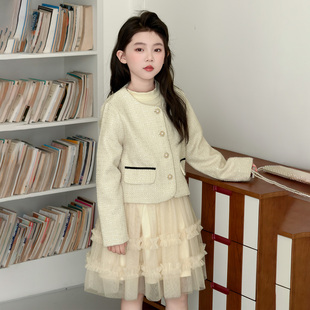 女童春装套装裙子2026新款洋气春季大童小女孩小香风儿童装连衣裙