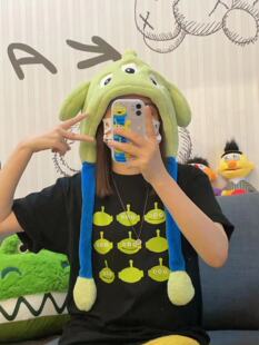 新款 好多三眼仔 自制童趣玩总卡通男女夏季 T恤tee 重磅纯棉短袖