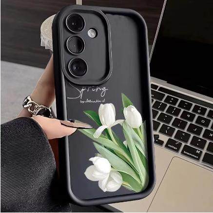 ins郁金香适用于三星Galaxy S24/S23/S22ultra手机壳A15/A55防摔A22新款A73保护外壳氛围感 - 封面