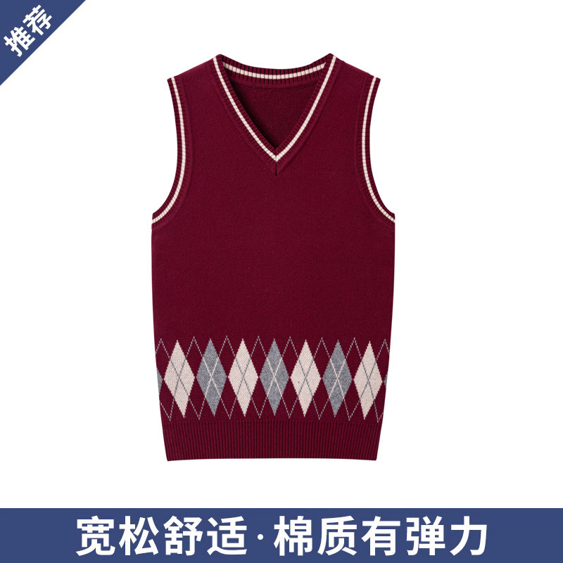中小学生英伦风校服马甲