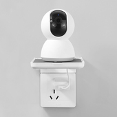 家用免打孔监控摄像头支架壁挂摄像机室内外墙上插座置物架托架