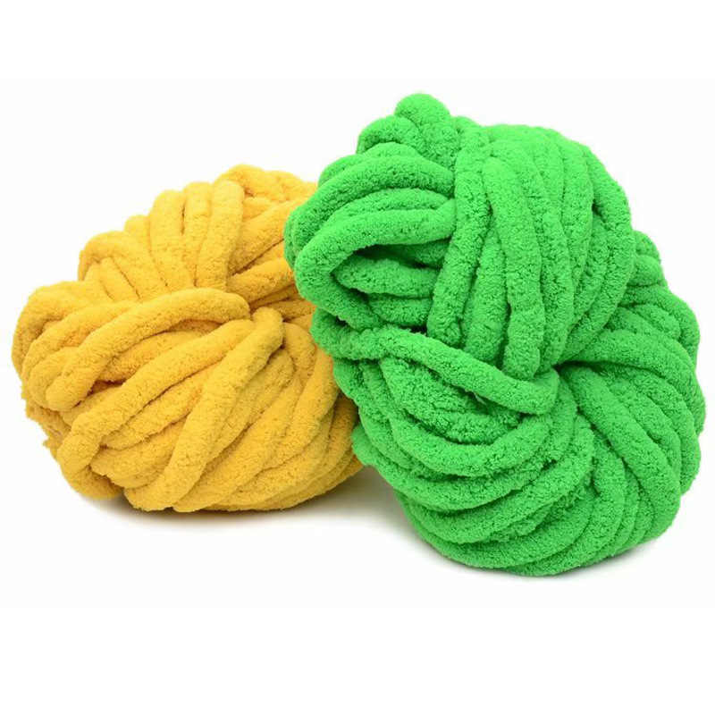 苏苏姐家香肠线超粗冰岛线手编抱枕围巾帽子包包毯子线猫尾巴毛线