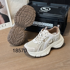 她菲娅2025秋新款欧货透气老爹鞋女百搭轻便软底运动休闲鞋18570