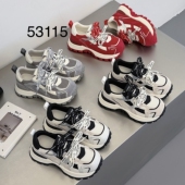 百搭厚底休闲小蛮腰阿甘鞋 展风2026春欧货真皮老爹鞋 女新款 53115