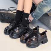 她菲娅2026春欧货新款 9621 单鞋 真皮乐福鞋 女百搭厚底英伦风小皮鞋