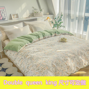 定制外国留学尺寸英国Double纯棉被套274美国Queen230澳洲King210