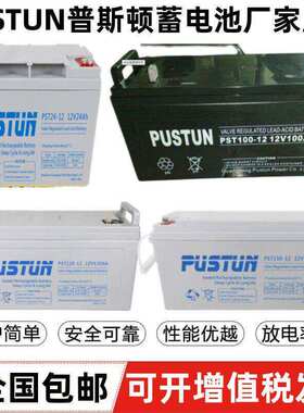 普斯顿铅酸免维护蓄电池12V