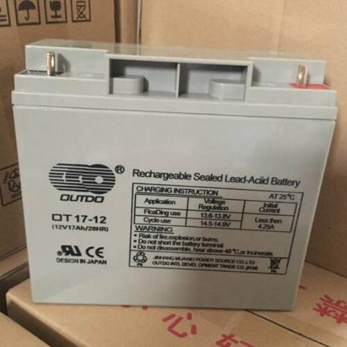 OUTDO奥特多蓄电池 OT17-12直流屏电瓶 12V17Ah铅酸免维护蓄电池