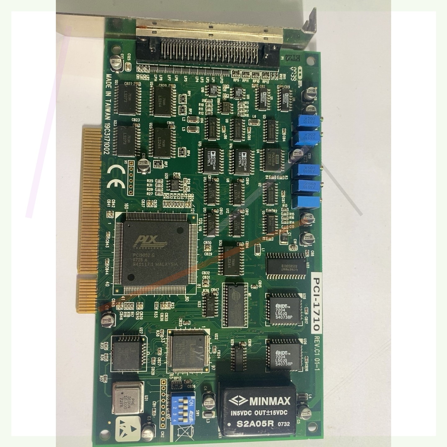 拍前询价:台湾 研华 PCI-1710 REV.C1 01-1 数据采