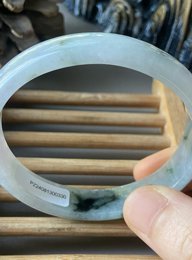 天然缅甸翡翠手镯贵妃55冰种飘花紫罗兰玉镯子老坑a货0330带证书