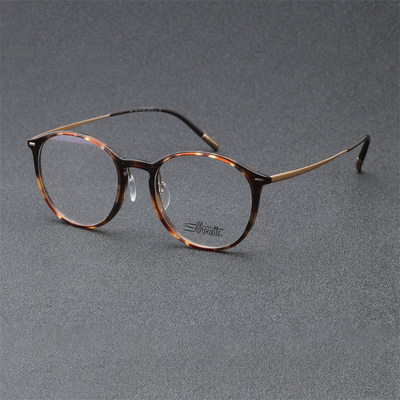 诗乐通用全框钛眼镜架