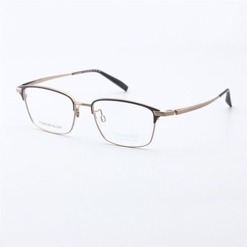 CHARMANT夏蒙钛金属眉框眼镜架