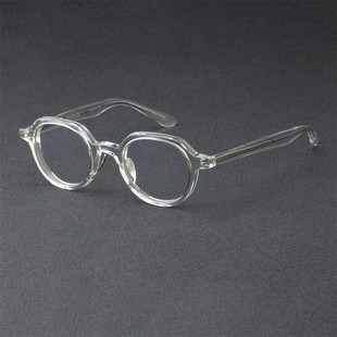 万年龟KameManNen日本新款KMN6147皇冠形框板材内嵌金属眼镜架