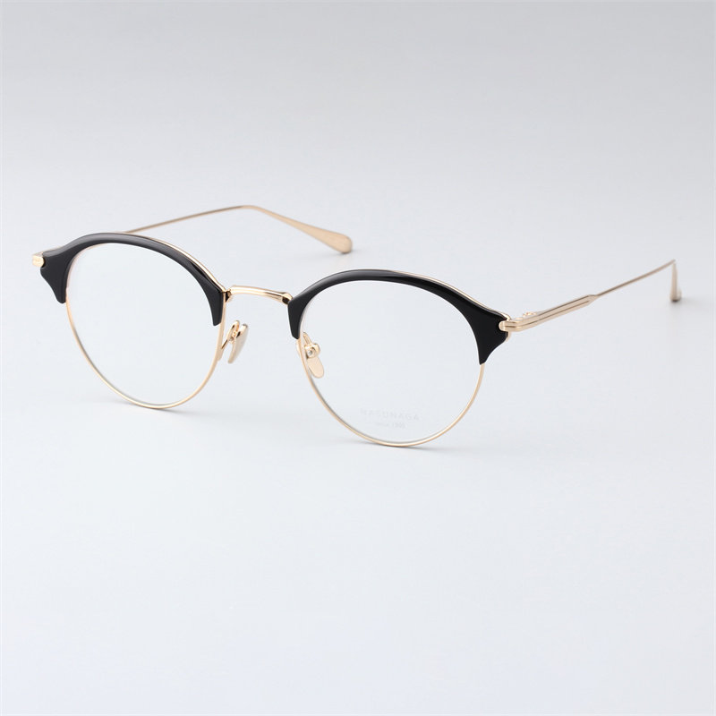 【新品】masunaga增永日本手工眼镜框女复古圆框近视眼镜架GRACE