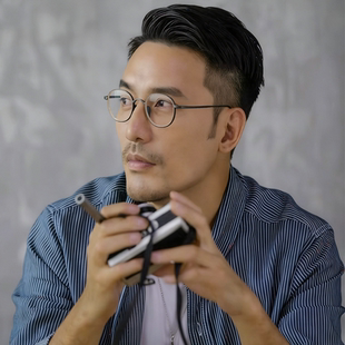 新款万年龟KameManNen日本手工镜框椭圆超轻近视眼镜架KMN-1234