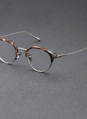 【独家25新款】内藤熊八作眼镜框复古钛日系手作可近视眼镜架N413