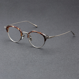 内藤熊八作眼镜框复古钛日系手作可近视眼镜架N413 独家25新款