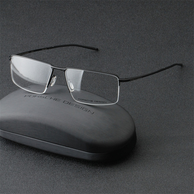 保时捷男女通用半框合金大气