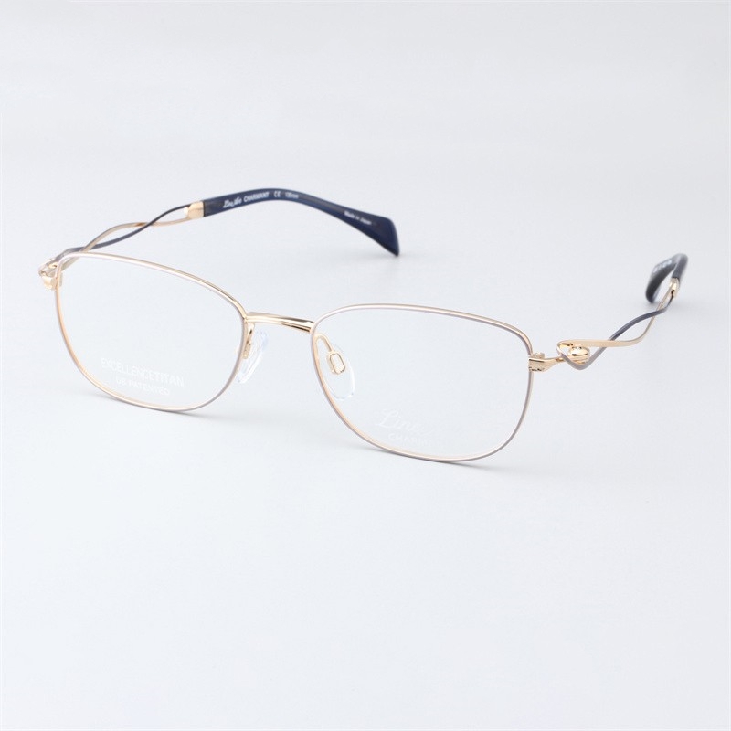 CHARMANT夏蒙线钛女款舒适时尚全框超轻进口可配近视眼镜框XL2922