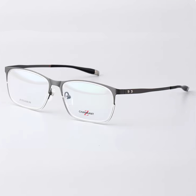 特价CHARMANT夏蒙日本眼镜架 钛全框商务黑框近视男配眼镜ZT19886