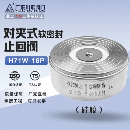 304不锈钢对夹式软密封止回阀
