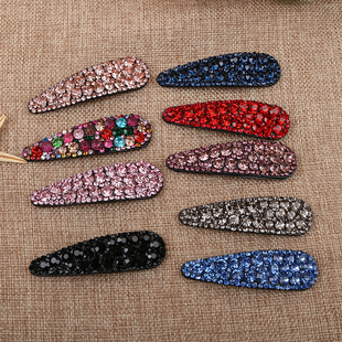 韩国水钻夹碎发顶夹头饰侧边夹女发夹子后脑勺顶夹刘海BB夹简约风