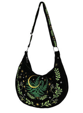 Stereoman 欧洲Restyle官方授权暗黑哥特Witch植物刺绣单肩斜挎包