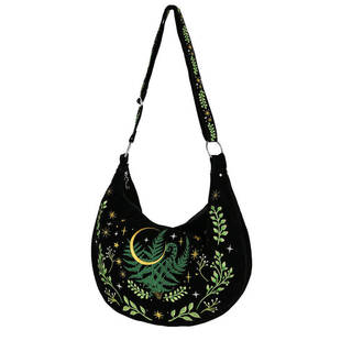 Stereoman 欧洲Restyle官方授权暗黑哥特Witch植物刺绣单肩斜挎包