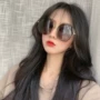 ins kính mát nữ dòng Hàn Quốc của mạng mới màu đỏ cá tính retro Harajuku thời trang đường phố bắn một vòng kính mát mặt 2019 - Kính đeo mắt kính mắt kính rayban