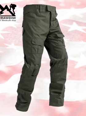 户外特种兵GEN3蛙服单裤军绿色多地形全地形迷彩工装长裤G2战术裤