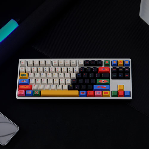 金熙母题GMK CYL Motif主题热升华原厂机械键盘键帽客制化彩色