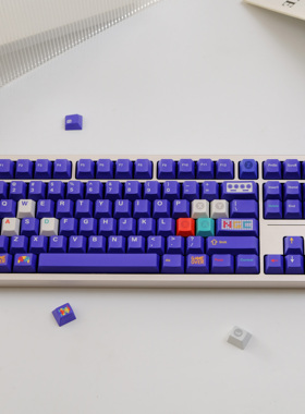 金熙NGC紫色橙色大全套键帽原厂高度PBT热升华客制化75Wooting