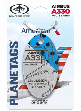 PlaneTags 美国航空 空客A330 飞机蒙皮行李牌 顺丰包邮
