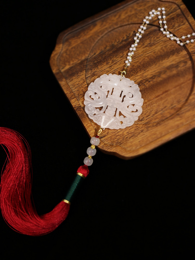 古风马面裙压襟流苏白玉禁步腰佩挂件玉佩腰间挂饰汉服战国袍配饰