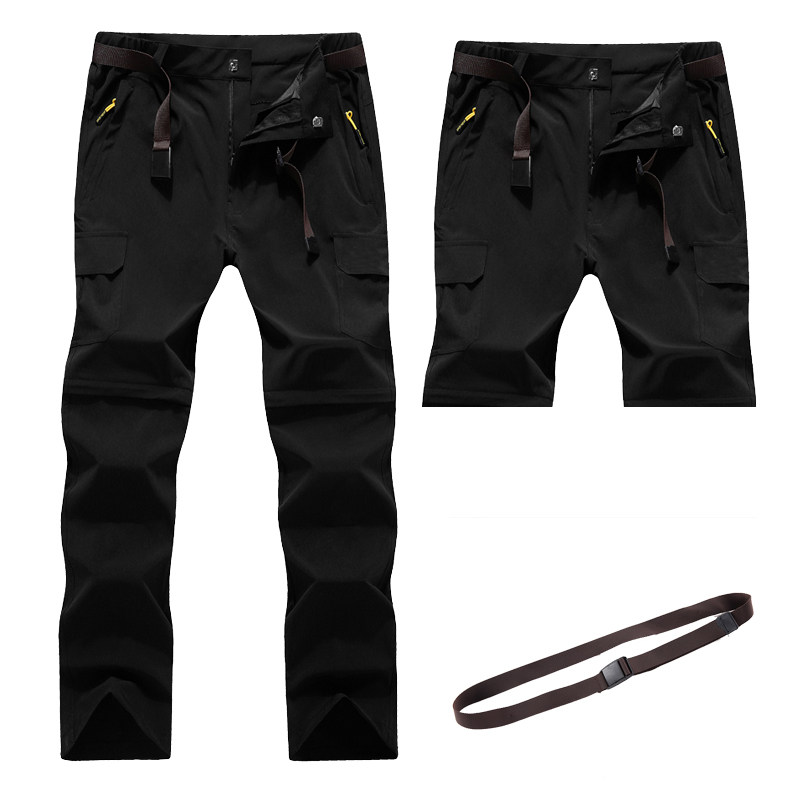 速干裤男夏季薄款透气直筒运动长裤户外宽松多口袋可拆卸工装裤女,户外/登山/野营/旅行用品,速干裤,淘宝优惠券,粉丝福利购,淘宝优惠卷