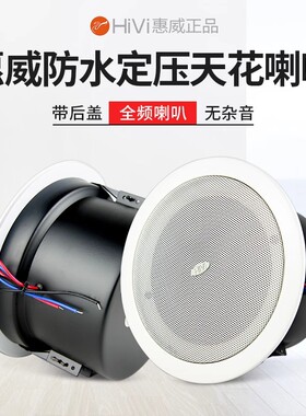 Hivi/惠威 TD205A/TD206A 定压防水吸顶喇叭浴室防水吊顶广播音箱