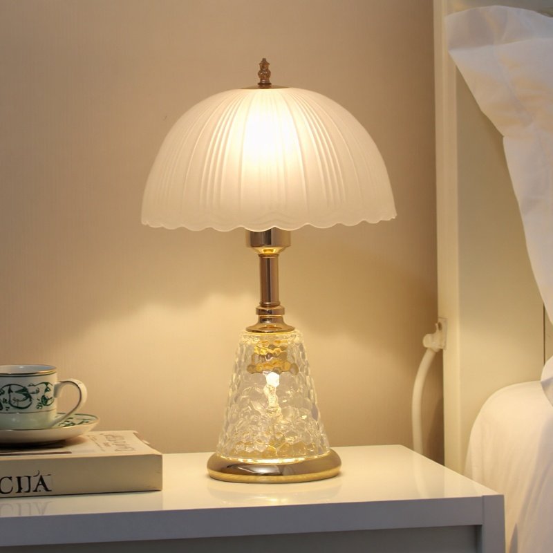 加厚高温无毒玻璃高级感高端氛围灯遥控轻奢装饰主卧室床头柜台灯