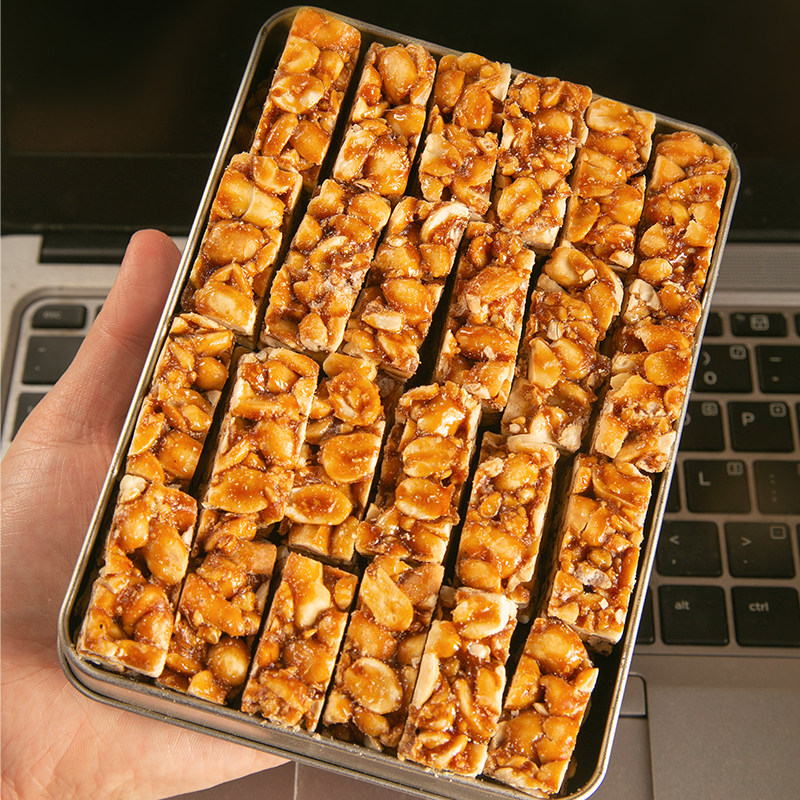 红糖花生酥安徽特产老式传统糕点独立包装点心怀旧零食健康茶点