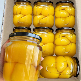水果黄桃罐头新鲜糖水美味好吃即食桃子休闲零食整箱批发正品年货