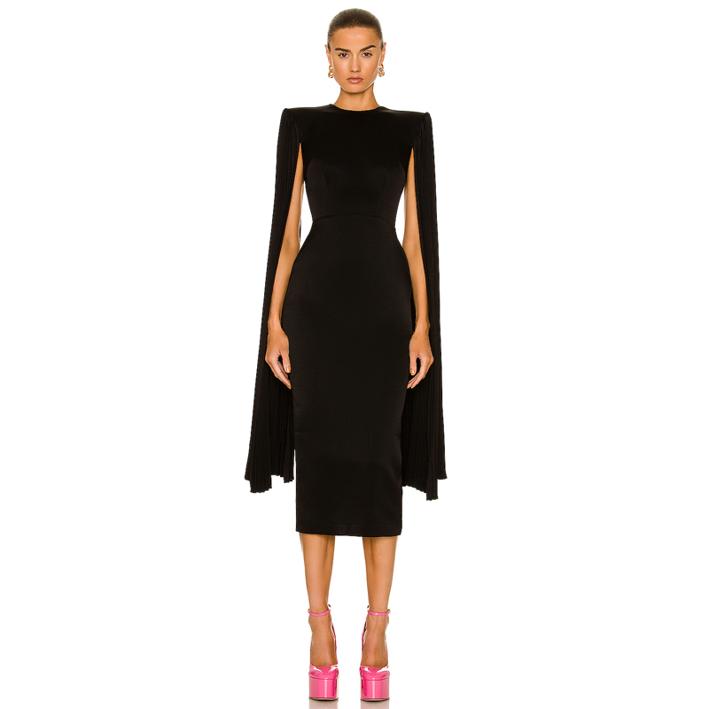 时尚大方中长款晚礼服连衣裙