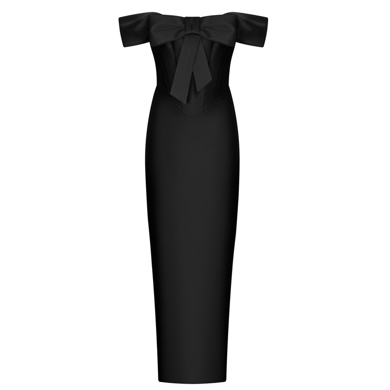 一字肩晚礼服宴会女2026新款长款轻奢法式小众连衣裙气质高端大气