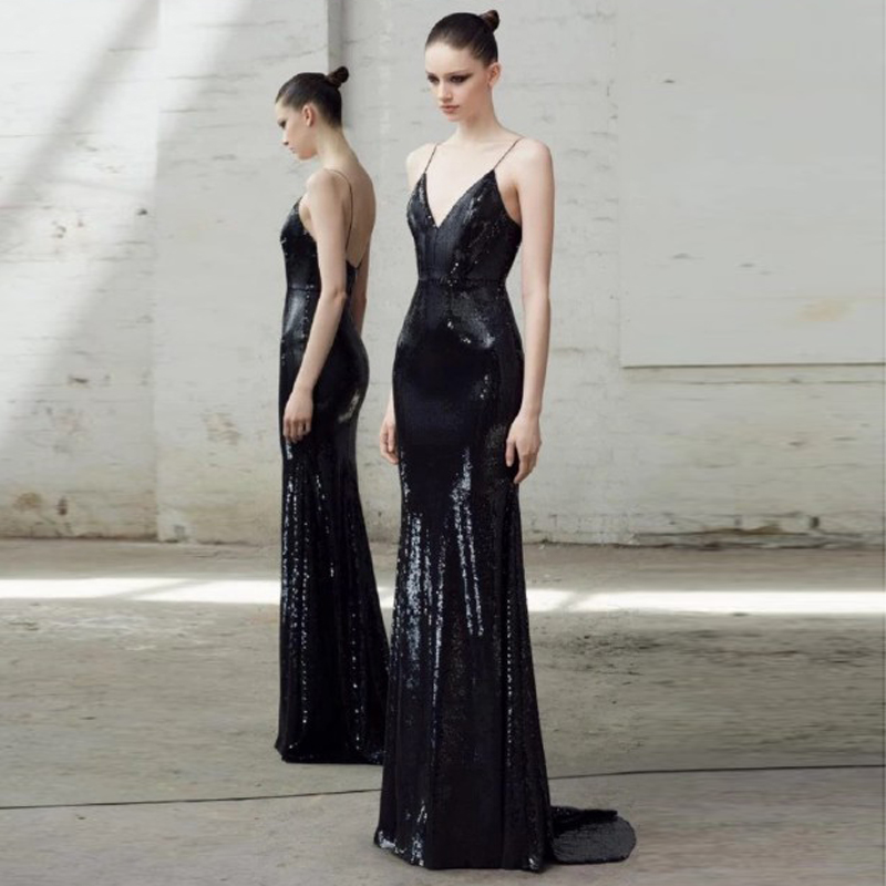 显瘦晚礼服2024新款走秀车展红毯